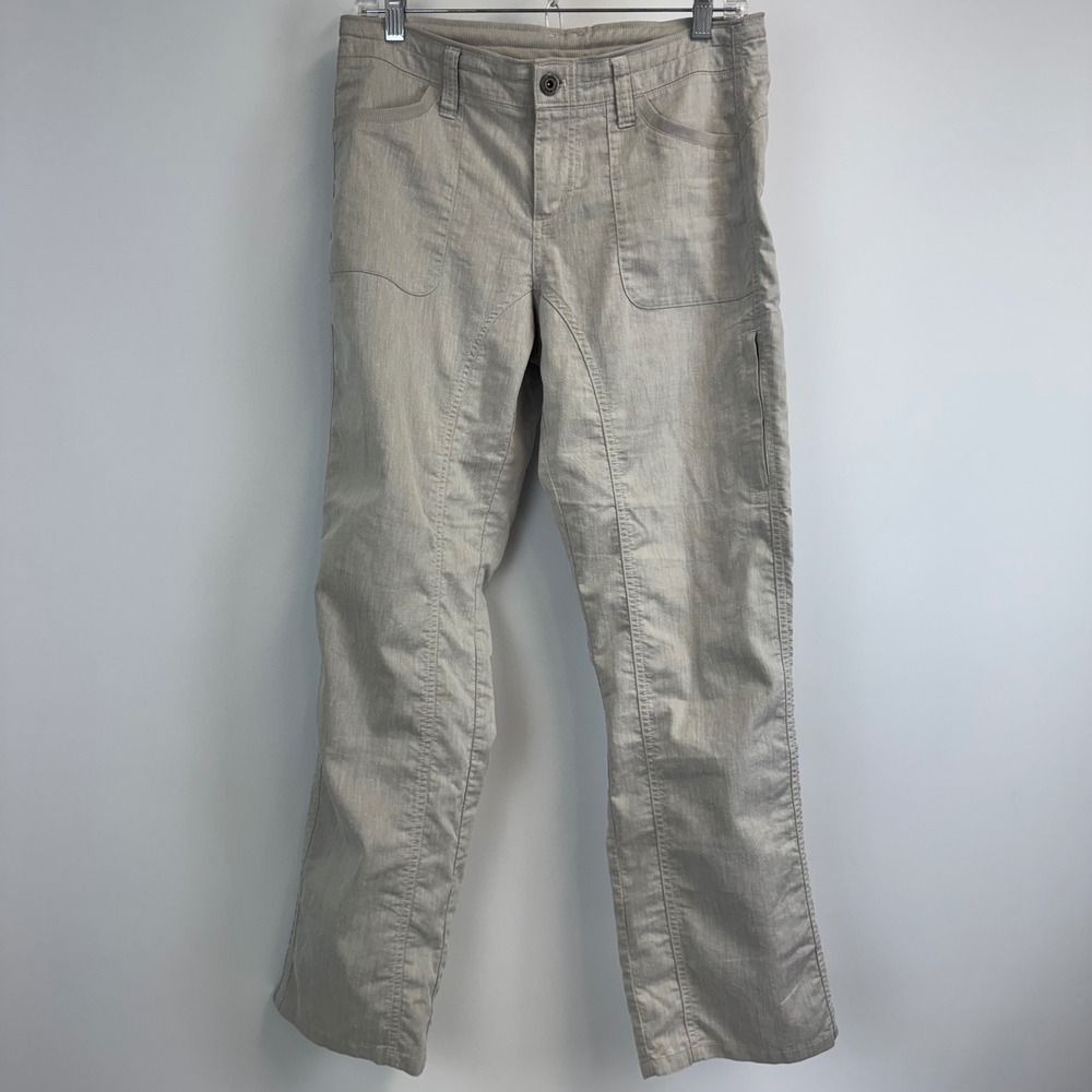 Kuhl Splash Roll-Up Pants Womens 8 Short Gray Herringbone Outdoor Hiking 6272 - Picture 3 of 15